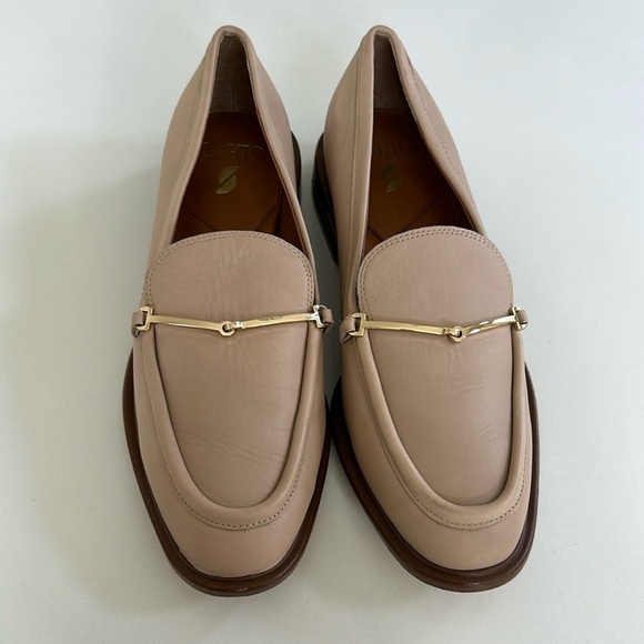 Franco Sarto Eda Bit Loafer With Metal Detail Slip On Tan Color Women’s size 9 - Picture 2 of 14